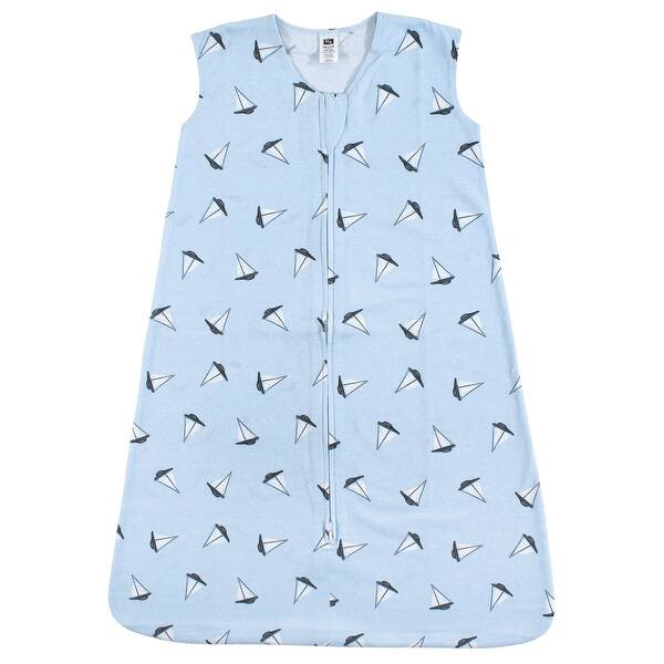 slide 1 of 1, Hudson Baby Infant Boy Cotton Sleeveless Wearable Sleeping Bag, Sack, Blanket, Sailboats 12-18 Months - Sailboats
