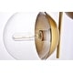 preview thumbnail 5 of 10, Modern 2-light 17-inch Double Bubble Pendant w/ Clear Glass