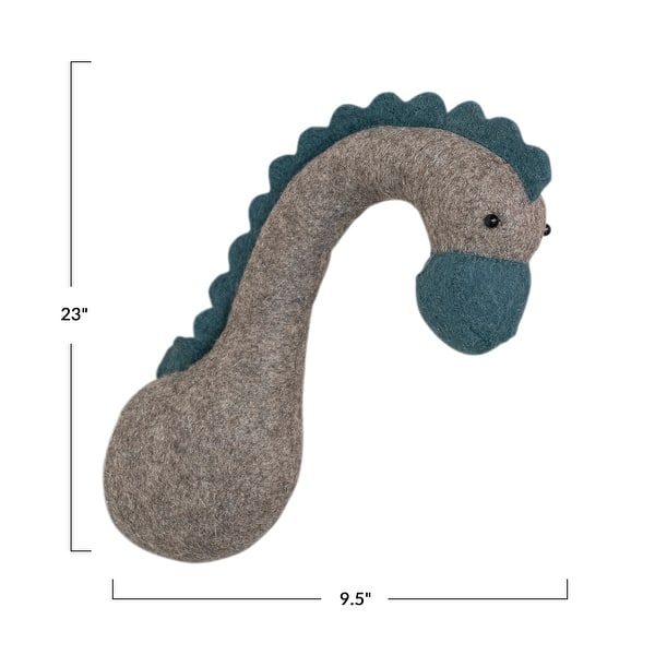 dimension image slide 5 of 7, Handmade Wool Felt Head Wall Hanging