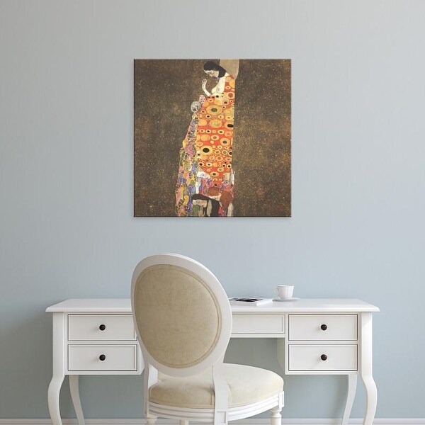 Easy Art Prints Gustav Klimt's 'The Hope' Premium Canvas Art