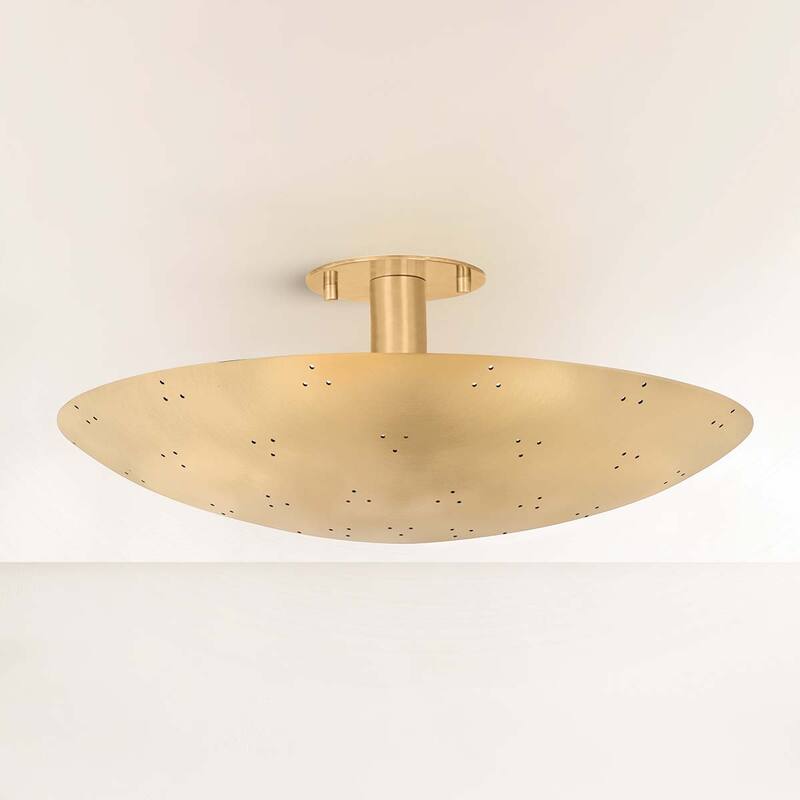 Hudson Valley Lighting 8718 Bern 3 Light 18" Wide Semi-Flush Bowl