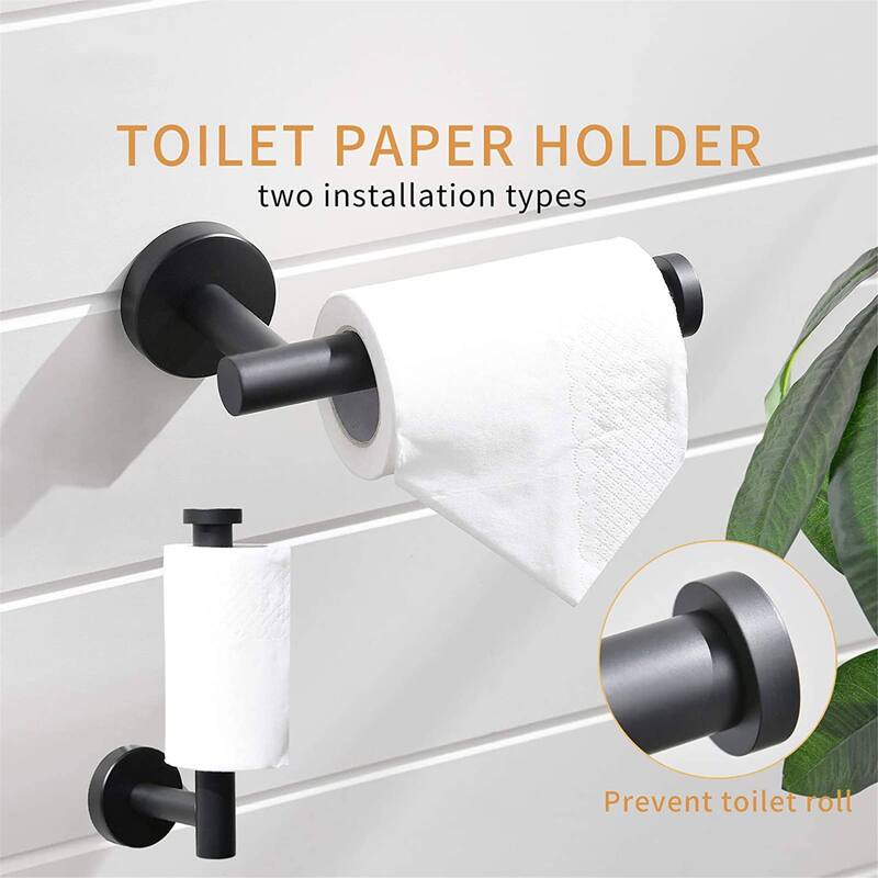 4 Piece Bathroom Hardware Set Wall Mount Modern Bathroom Towel Holder Bar Set 304 Stainless Steel Bath Fixtures Accessories Set