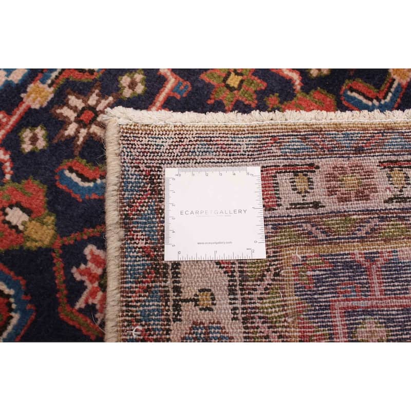 ECARPETGALLERY Hand-knotted Andelz Dark Navy Wool Rug - 3'3 x 9'1