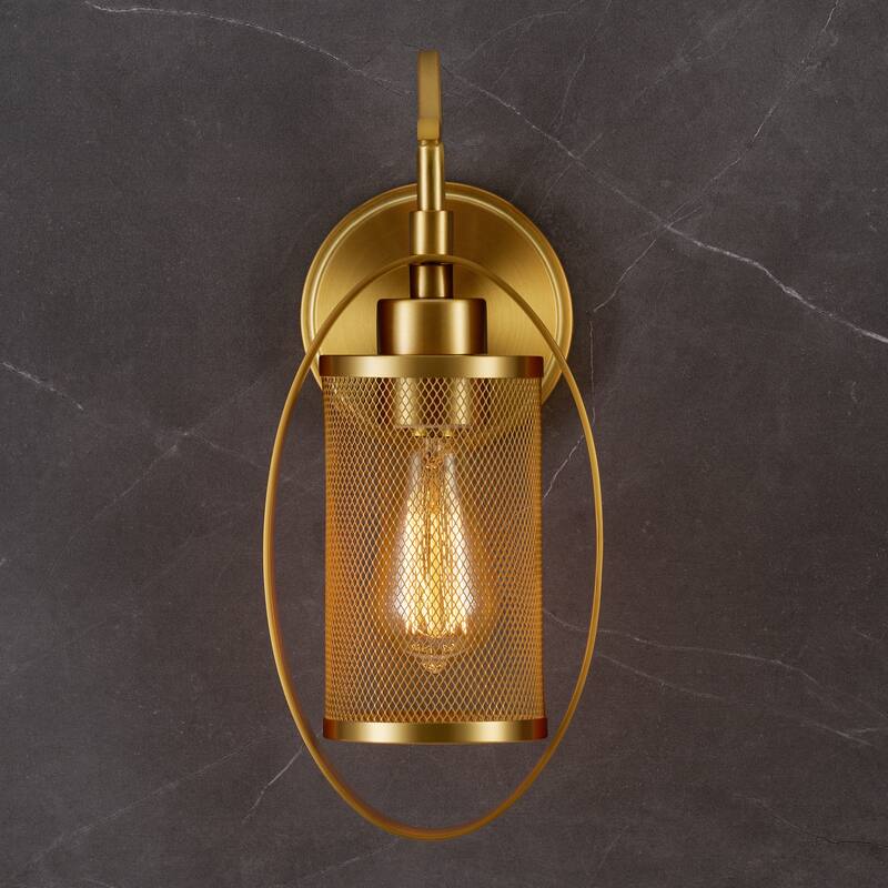 COZ 1Light Gold Modern Wall Sconce Light Fixture On Sale Bed Bath