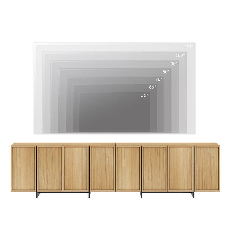 WAMPAT Buffet Cabinets, Modern Sideboard with Large Storage Space and T-Shaped Legs for Dinning Room, Kitchen