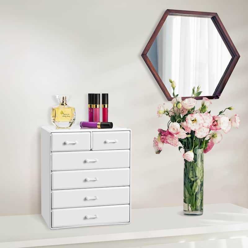 Sorbus Large Acrylic Makeup Organizer and Jewelry Storage Case - 9.50" L x 6.25" W x 11.25" H