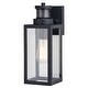 preview thumbnail 1 of 9, Vaxcel Lighting T0736 Lombard 13" Tall Outdoor Wall Sconce with Clear