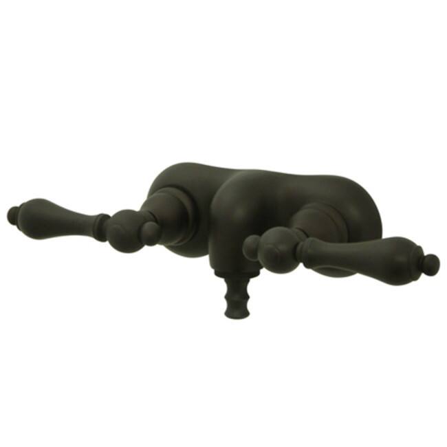 Elements Of Design Double Handle Wall Mounted Clawfoot Tub Filler with - Oil Rubbed Bronze