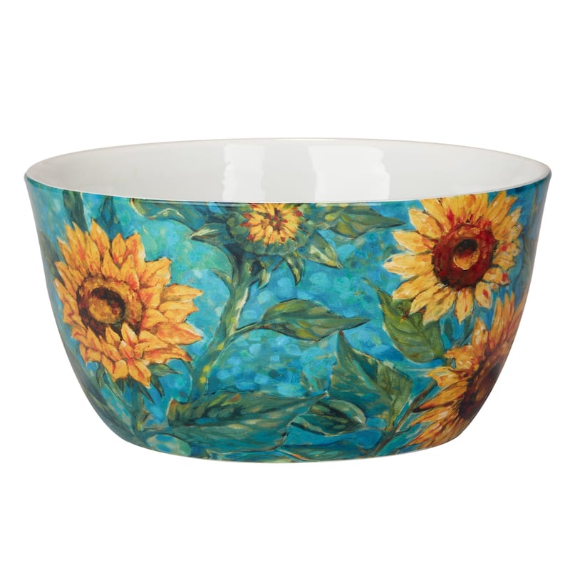Certified International Golden Sunflowers Deep Bowl - 11" Diam x 5.5"