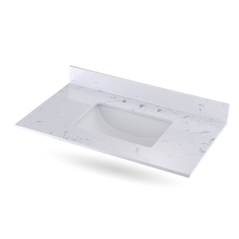 Serenlace Engineered Marble Vanity Countertop with Sink