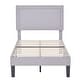 preview thumbnail 35 of 70, Kids Bed Frame, Height Adjustable Upholstered Bed, Twin Size Bed Set of 2