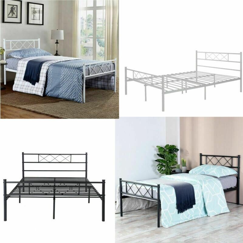 Shop Twin Full Size Easy Set Up Premium Metal Bed Frame Platform