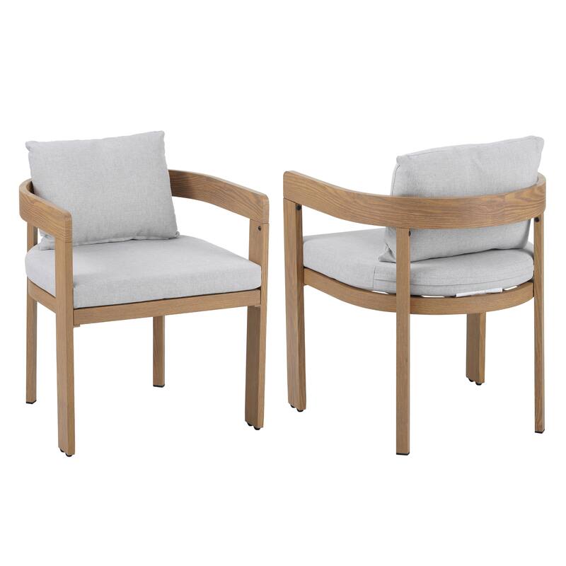 Elko Outddor And Indoor Aluminum Dining Chair (Excluding the table)