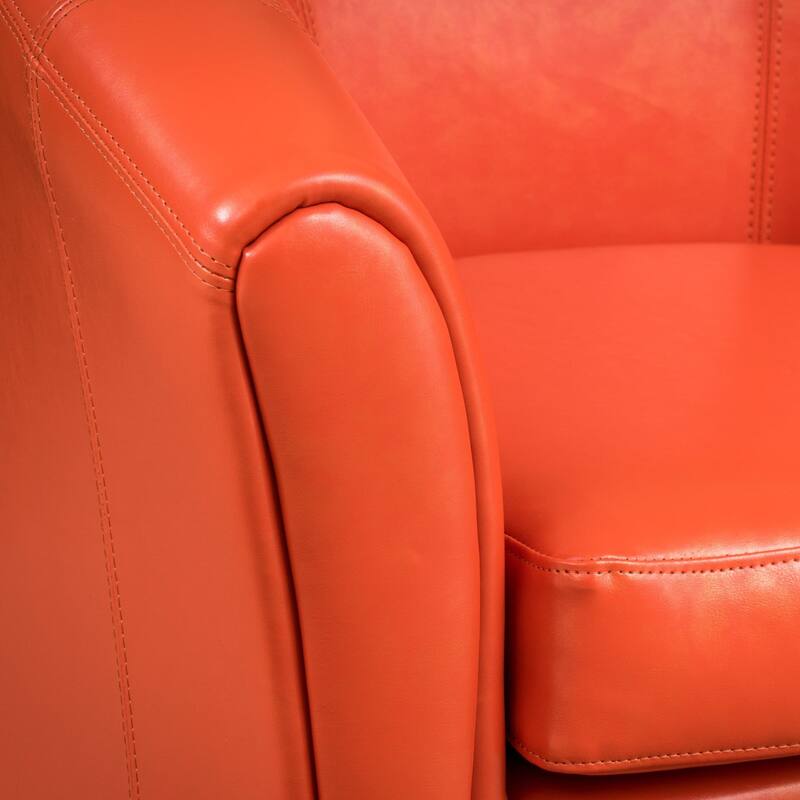 Napoli Transitional Bonded Leather Club Chair by Christopher Knight Home