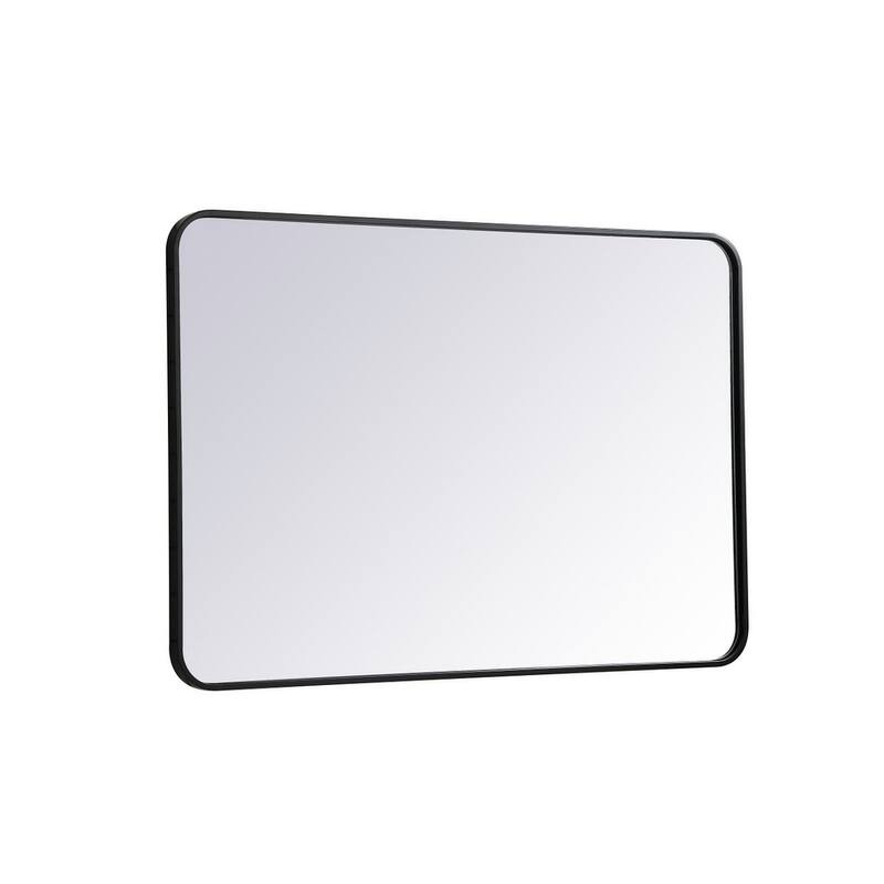 Ezra Soft Corner Metal Rectangular Mirror