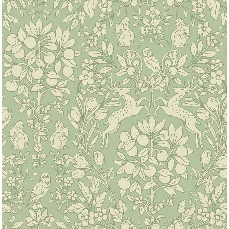 Brewster Richmond Sage Floral Wallpaper