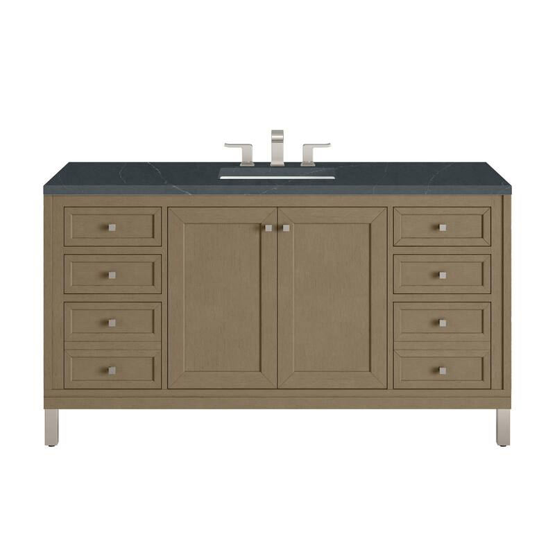 James Martin Vanities 503-V60S-3CSP Chicago 60" Free Standing Single