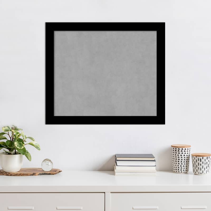 Amanti Art Basic Black Narrow Framed Magnetic Board