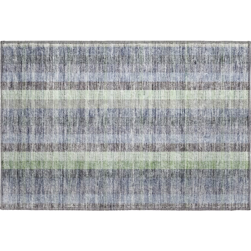 Premium Washable Super Soft Modern Plaid Mayfield Rug