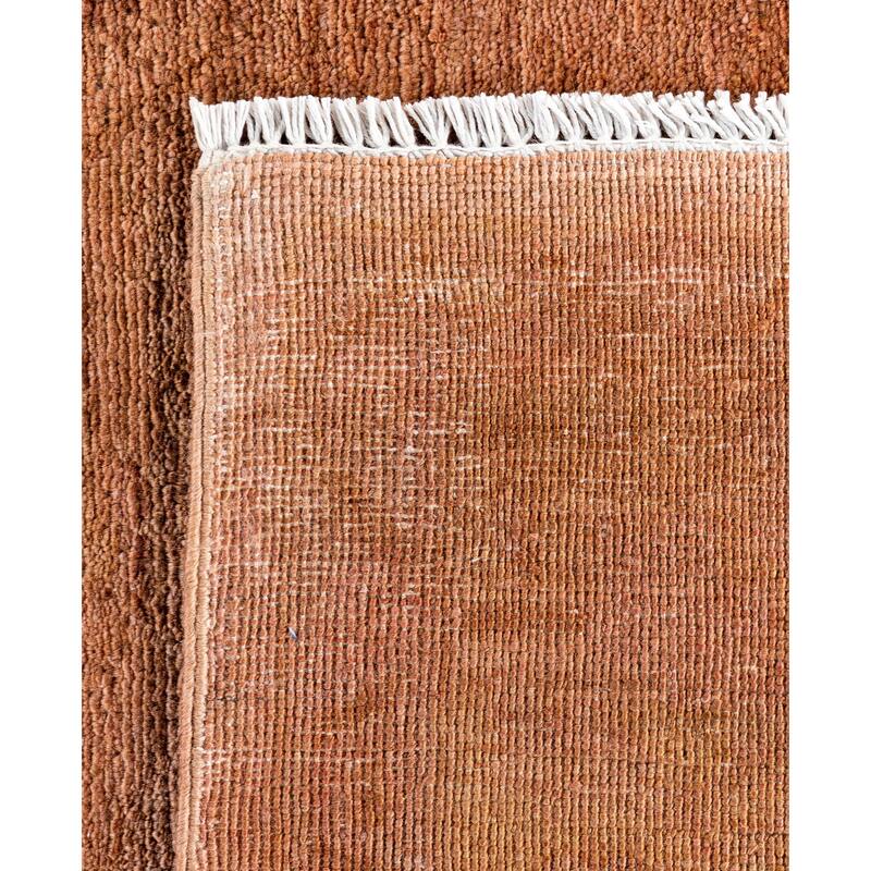 Overdyed One-of-a-Kind Hand-Knotted Area Rug - Brown - 8' 1" x 9' 10"