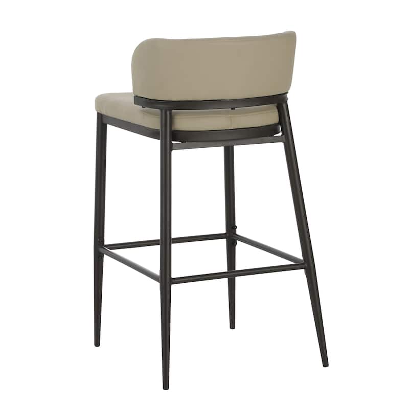 Christopher Knight Home - Mason Metal and Leathaire Barstool (Set of 2)