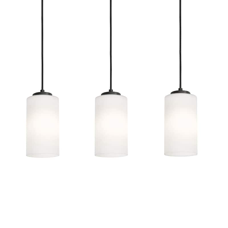 AFX LEOP04MBLNR3 Leo 3 Light 36" Wide Linear Pendant - Black