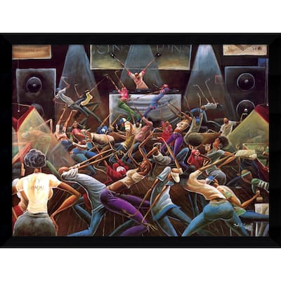 Framed Art Print 'Jump Off' by Frank Morrison 38 x 29-inch