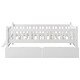 preview thumbnail 12 of 28, Bedroom Wood Twin Size Platform Bed with Both Sides Guardrail and 2 Storage Drawers, Kids Bed Frame with Slats Support
