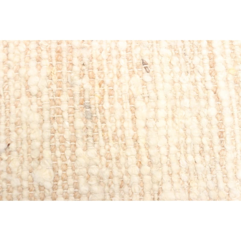 ECARPETGALLERY Braid weave Sienna Beige Wool Rug - 5'1 x 7'10