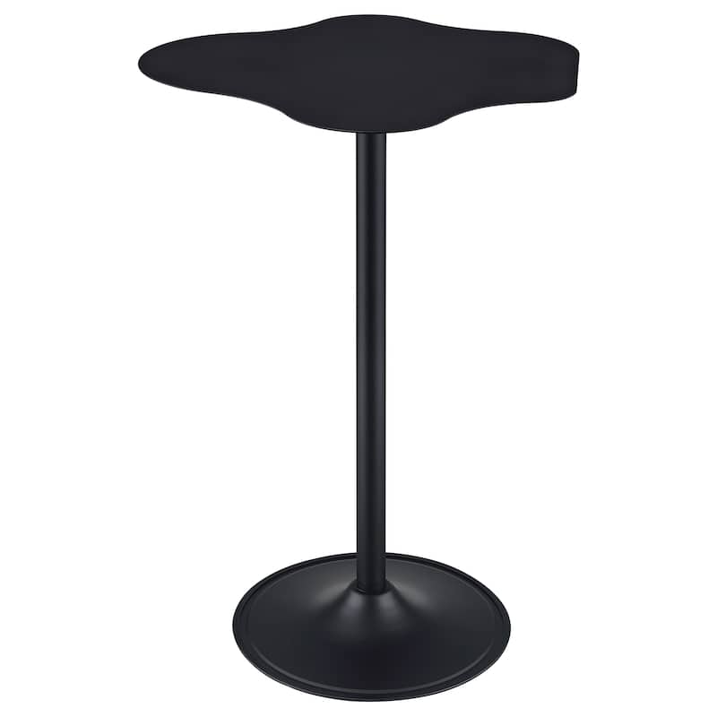 Keanu Curved 29-inch Cloud-Shaped Bistro Bar Table Black - Black