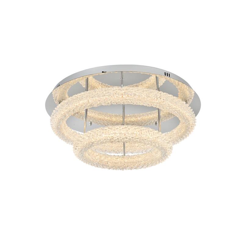 26 inch Adjustable LED Flush Mount - Chrome