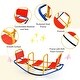 preview thumbnail 18 of 19, Outdoor Kids Toy Gift Teeter Totter for Children Boys Girl - 53.5" x 15" x 23" (L x W x H)