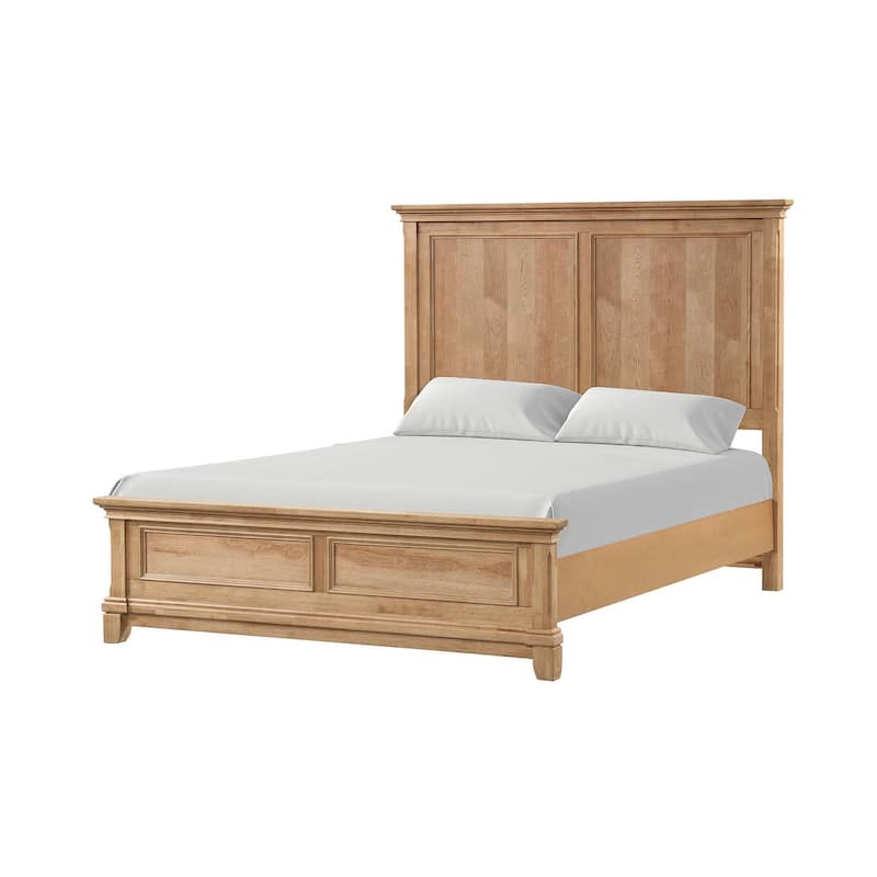Farmhouse Style 1pc Bedroom Set Natural Oak Finish Bed