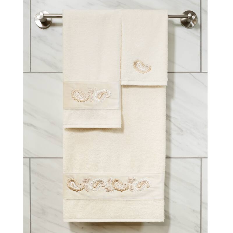 Authentic Hotel and Spa Turkish Cotton Mackenzie 2PC Hand Towel Set