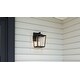 preview thumbnail 7 of 5, Jett 1-Light Matte Black Outdoor Wall Lantern