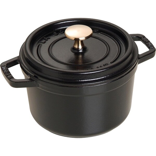 STAUB LA COCOTTE 16cm 旧型　ブラック Staub 16cm / 1.25 qt Cast Iron Round Cocotte Pot, Matte Black
