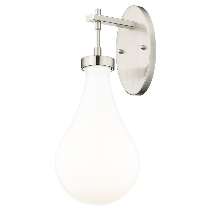 Innovations Lighting 451-1W-G451-7GWH Owego 18" Tall Bathroom Sconce - Satin Nickel