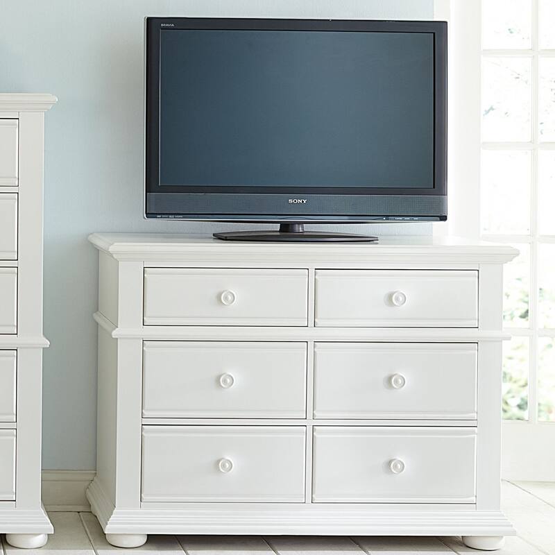 Summer House I Oyster White Media Chest - Oyster White