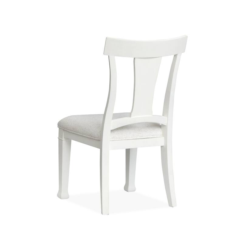 Magnussen Home Kingston Whisper White And Cerused Nutmeg Upholstered Side Chair Two Pack - 20.25''W x 23.25''D x 38.38''H
