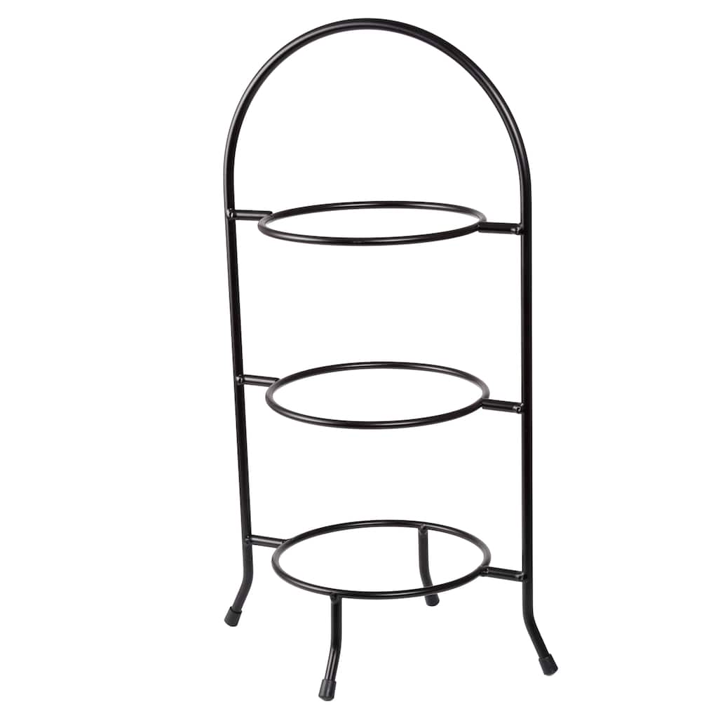 Creative Home Iron Works 3-Tier Metal Dessert Rack, Cake Stand, Dessert Cupcake Tea Party Serving Platter Stand