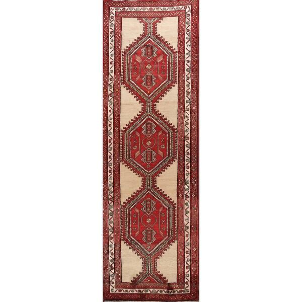 Shop Vintage Geometric Meshkin Persian Runner Rug Wool Hand 