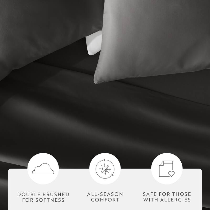 Home Collection Ultra Soft 2-piece Microfiber Pillowcase Set