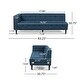 preview thumbnail 4 of 17, Clermont Mid-century Tufted Sectional Sofa by Christopher Knight Home - 114.00" L x 114.00" W x 30.75" H