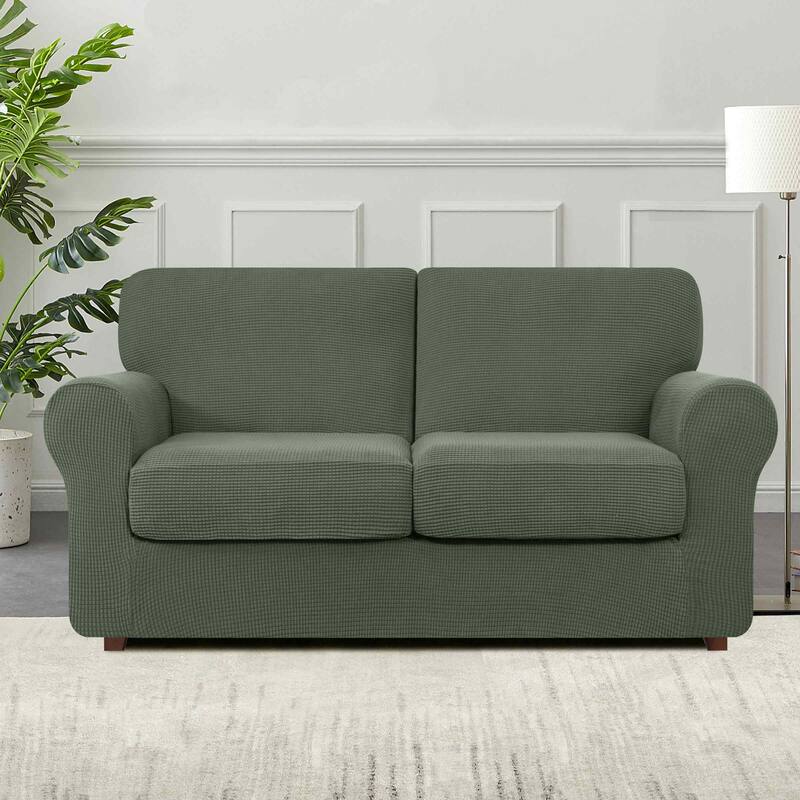 Subrtex 9-Piece Stretch Sofa Slipcover Sets with 4 Backrest Cushion Covers and 4 Seat Cushion Covers
