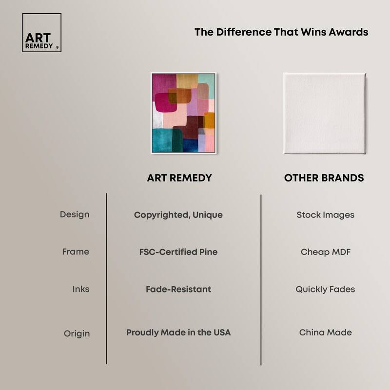 Color Block Cadence III Canvas by Art Remedy