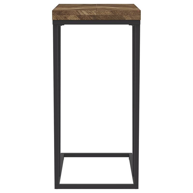 Carly Expandable Engineered Wood C-Shaped Side Table