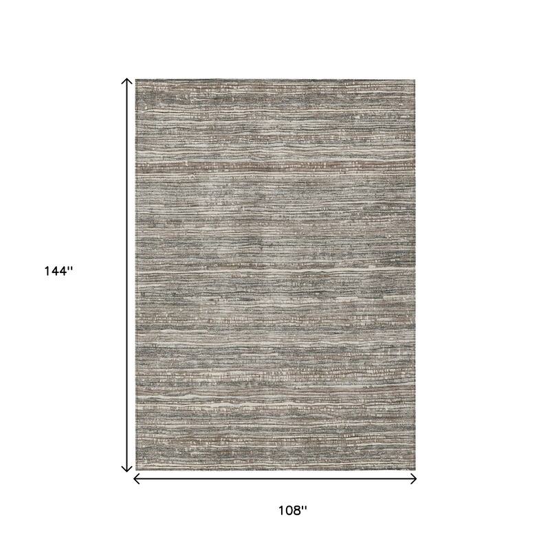 HomeRoots Striped Transitional Rectangle Outdoor Rug