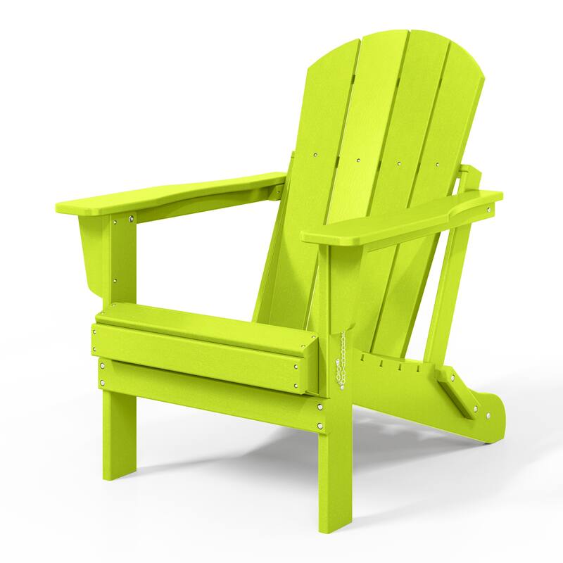 Laguna Hdpe All Weather Outdoor Patio Foldable Adirondack Chairs (Set Of 8)