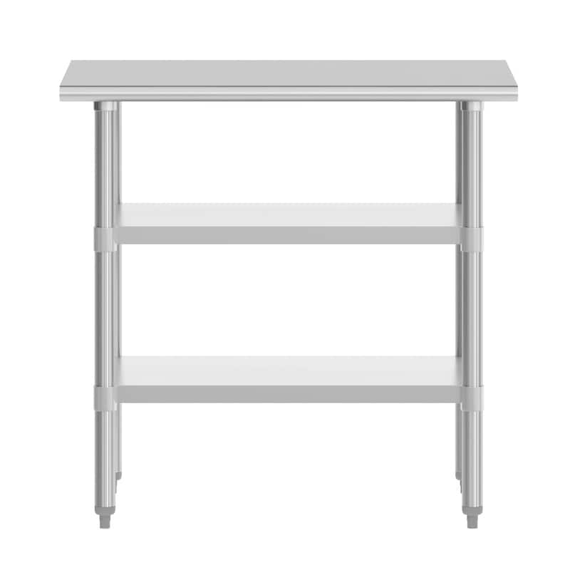 NSF Certified Commercial 18-Gauge Stainless Steel Work and Prep Table
