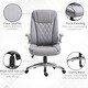 preview thumbnail 3 of 7, High Back Executive Office Chair, Faux Leather Computer Desk Chair with Lumbar Support, Ergonomic Home Office Chair - N/A